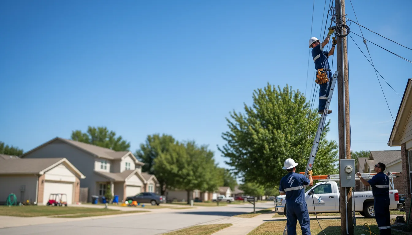 Residential electrician providing installation services in Clayton, MI